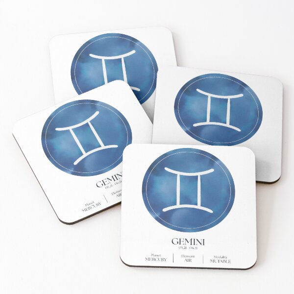 Item preview, Gemini Watercolor Zodiac designed and sold by HeySpiritAnimal.