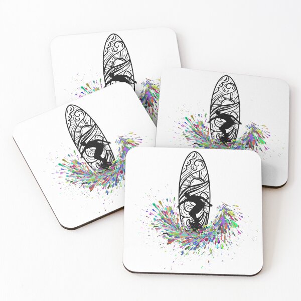 Item preview, surfer multicolors wave  designed and sold by DESIGNIRIS.