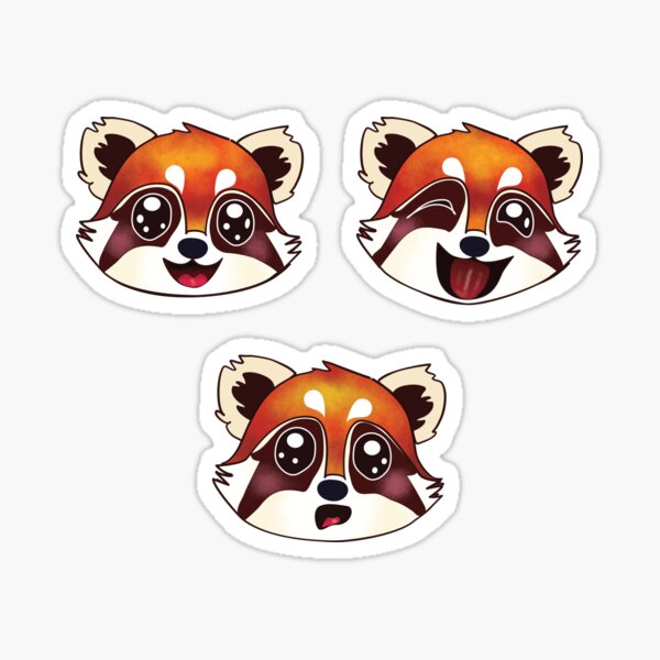 Red Panda Ro-Ro Pack Sticker