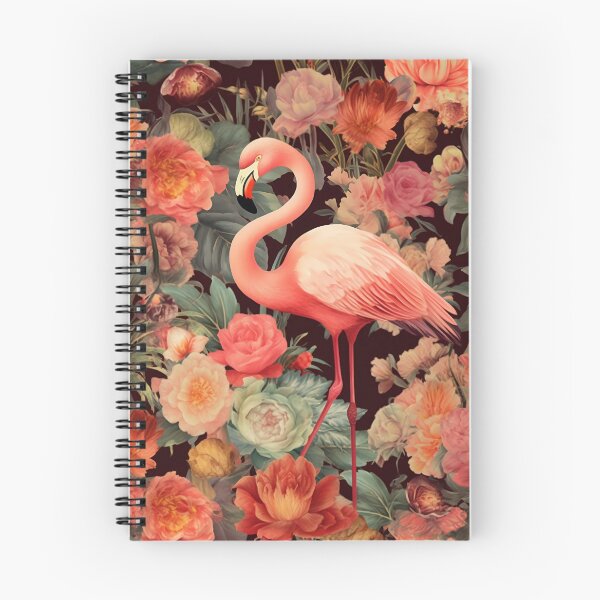 Item preview, Vintage Flamingos and Flowers Pattern designed and sold by TPhanDesign.