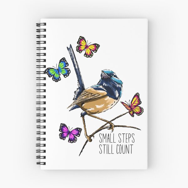 Item preview, Small steps still count birds and butterflies designed and sold by Krystalkayart.