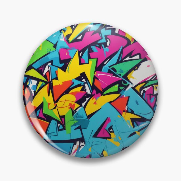 Artikelvorschau, A vibrant, abstract graffiti sticker with a bold, angular design. entworfen und verkauft von RedArtG09.