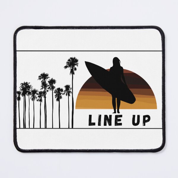 Item preview, line up surfing sunset palm designed and sold by DESIGNIRIS.
