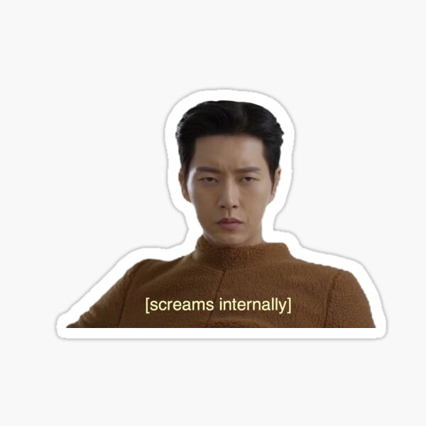 Screams Internally Sticker