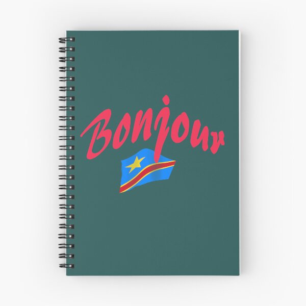 Item preview, Bonjour (hello in French) - Congo Flag designed and sold by lobodelnoir.