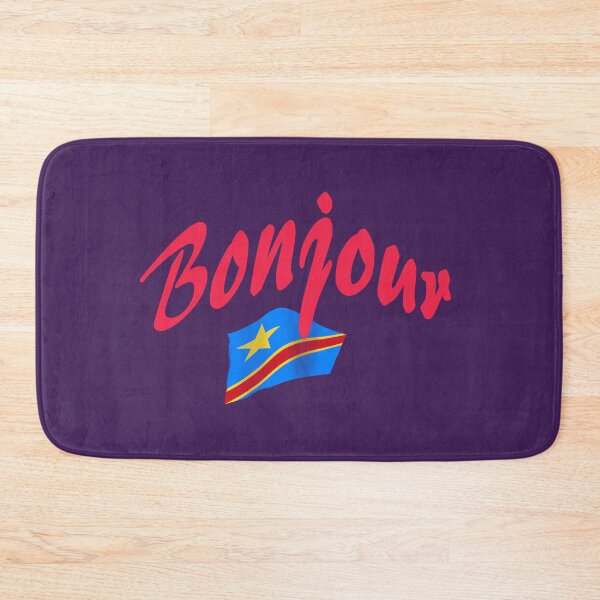 Item preview, Bonjour (hello in French) - Congo Flag designed and sold by lobodelnoir.