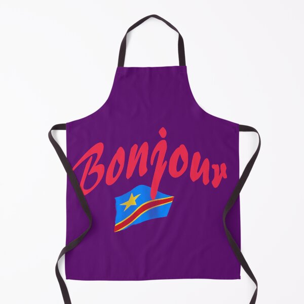 Item preview, Bonjour (hello in French) - Congo Flag designed and sold by lobodelnoir.