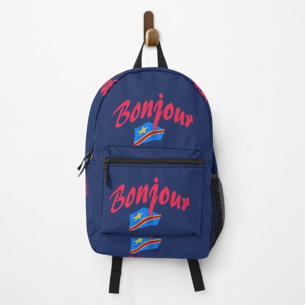 Item preview, Bonjour (hello in French) - Congo Flag designed and sold by lobodelnoir.