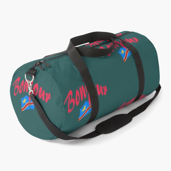 Item preview, Bonjour (hello in French) - Congo Flag designed and sold by lobodelnoir.