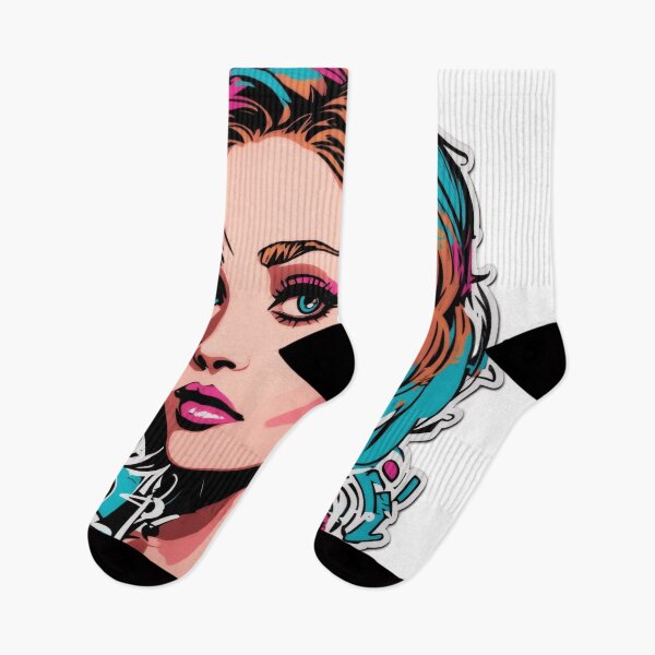 Item preview, A graffiti sticker featuring a stylized portrait of a famous celebrity. designed and sold by RedArtG09.