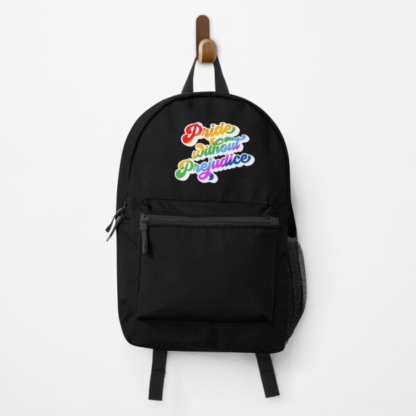 Item preview, Pride without Prejudice - groovy typography to celebrate Pride/LGBTQ in rainbow colours designed and sold by Dominiquevari.