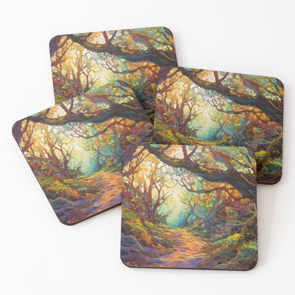 Item preview, Impressionistic woods painting designed and sold by Art by Lilia.