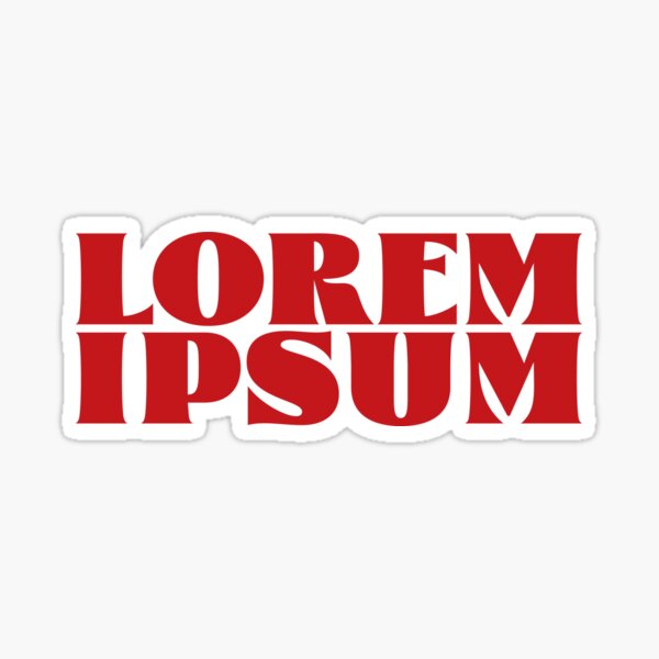 Lorem ipsum Sticker