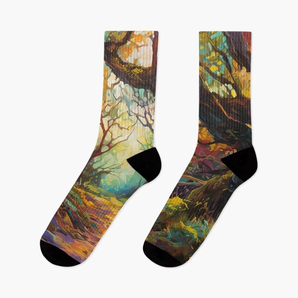 Item preview, Impressionistic woods painting designed and sold by Art by Lilia.
