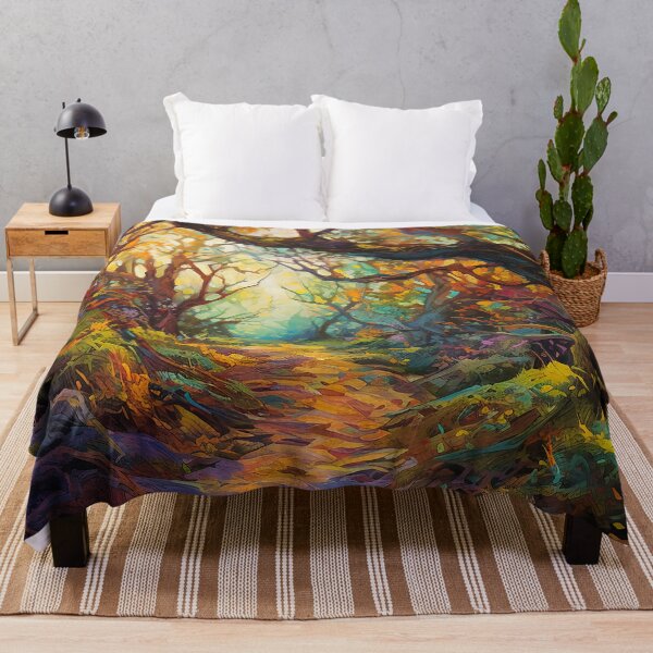 Item preview, Impressionistic woods painting designed and sold by Art by Lilia.