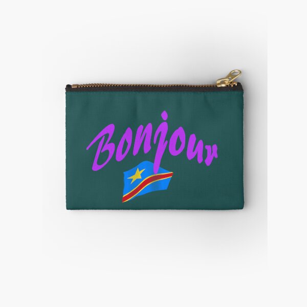 Item preview, Bonjour (hello in French) - Congo Flag designed and sold by lobodelnoir.