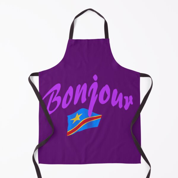 Item preview, Bonjour (hello in French) - Congo Flag designed and sold by lobodelnoir.