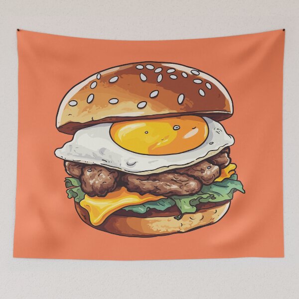 Item preview, The Juicy Tower: A Burger Worth Licking Your Fingers For designed and sold by Sleeygoy.