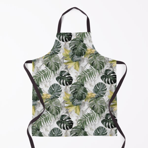 Aperçu de l'œuvre Marble and Monstera Pattern créée et vendue par CrittersHub.