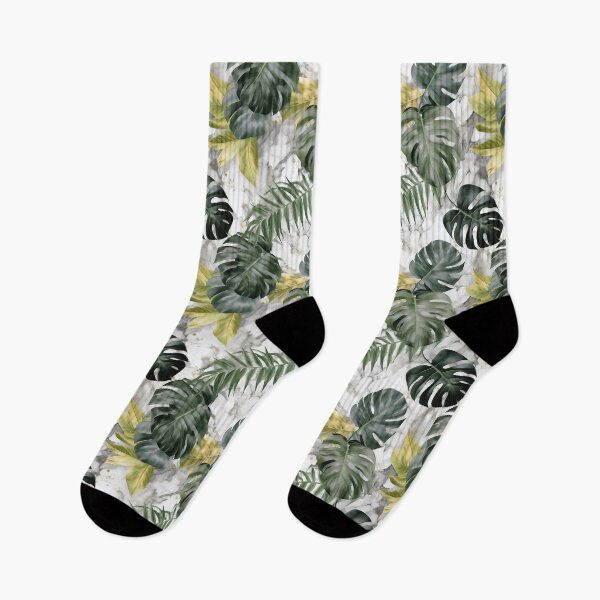Artikelvorschau, Marble and Monstera Pattern entworfen und verkauft von CrittersHub.
