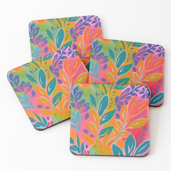 Item preview, summer flower abstract pattern colorful pattern gift for her designed and sold by LuisaYas.