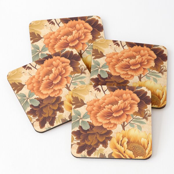 Item preview, Vintage Marigold Flowers Pattern designed and sold by TPhanDesign.