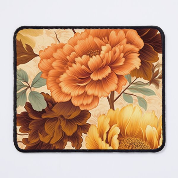 Item preview, Vintage Marigold Flowers Pattern designed and sold by TPhanDesign.
