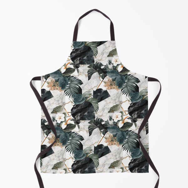 Aperçu de l'œuvre Marble and Monstera Pattern créée et vendue par CrittersHub.