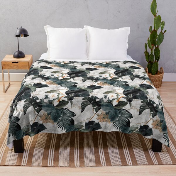 Item preview, Marble and Monstera Pattern designed and sold by CrittersHub.
