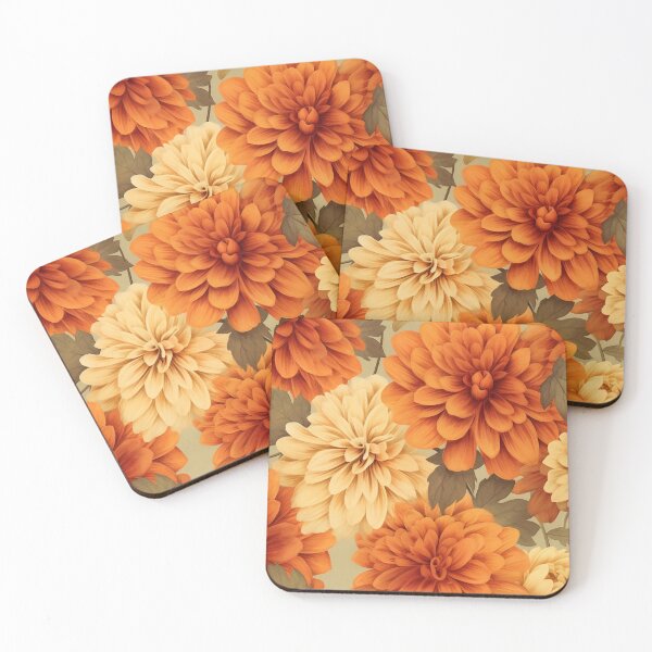 Item preview, Vintage Marigold Flowers Pattern designed and sold by TPhanDesign.
