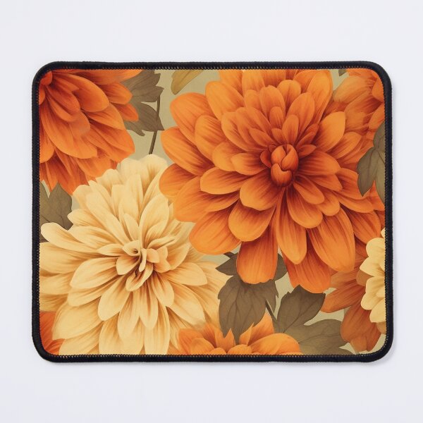 Item preview, Vintage Marigold Flowers Pattern designed and sold by TPhanDesign.