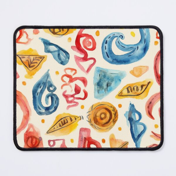 Item preview, Colorful Watercolor Pattern with Eclectic Shapes designed and sold by GiveMeMood.