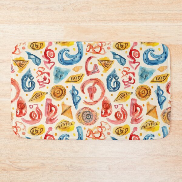 Item preview, Colorful Watercolor Pattern with Eclectic Shapes designed and sold by GiveMeMood.