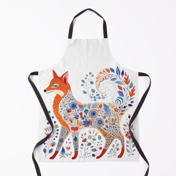 Item preview, Fox - Scandinavian Folk Art Style designed and sold by StudioRedKoala.