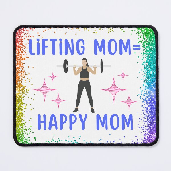 Item preview, Lifting mom equals Happy mom - Rainbow morning workout designed and sold by AdiRemba.