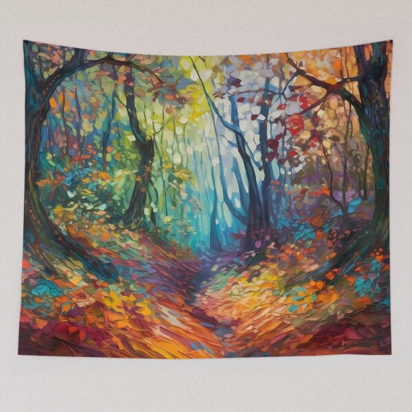 Item preview, Impressionistic woods painting 2 designed and sold by Art by Lilia.