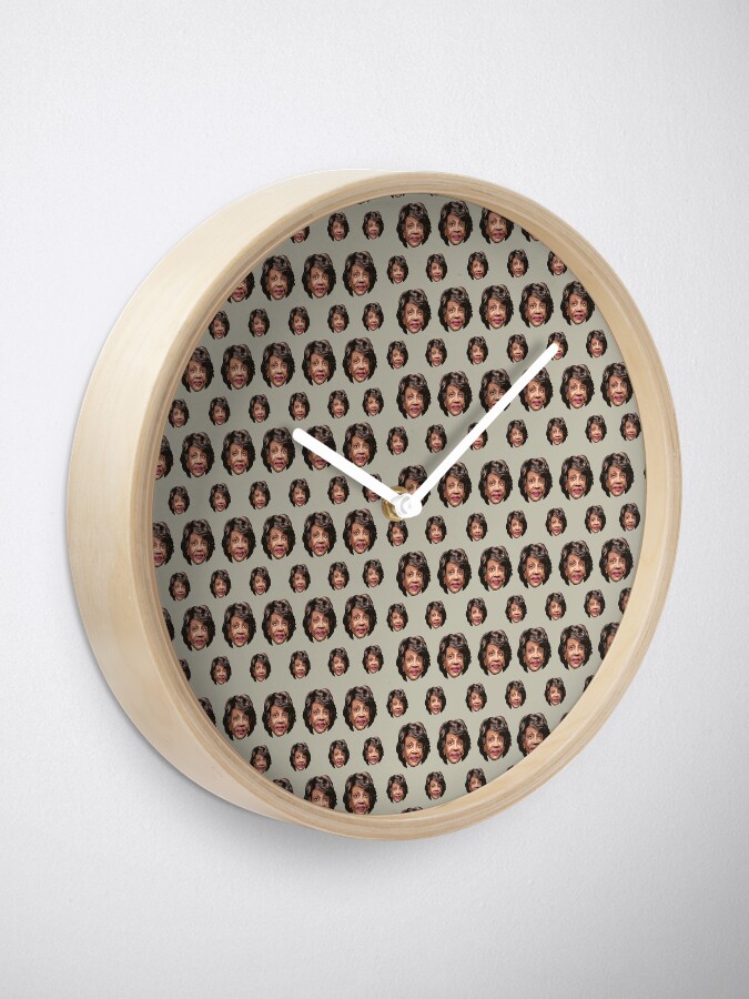 Alternate view of Maxine Waters Pattern Clock