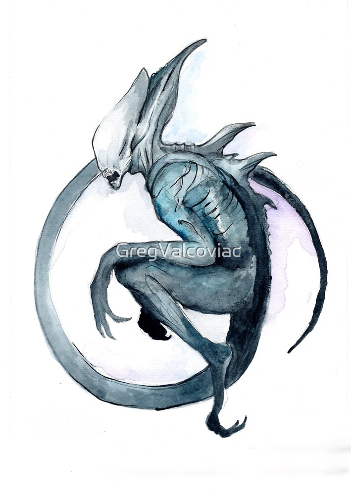 "ALIEN COVENANT PAINTING " by GregValcoviac | Redbubble