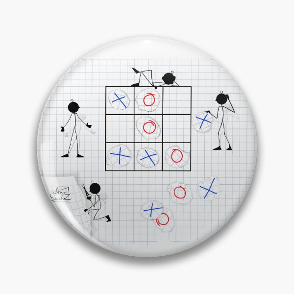 Item preview, Miniyos playing tic tac toe designed and sold by AnaSanchez.