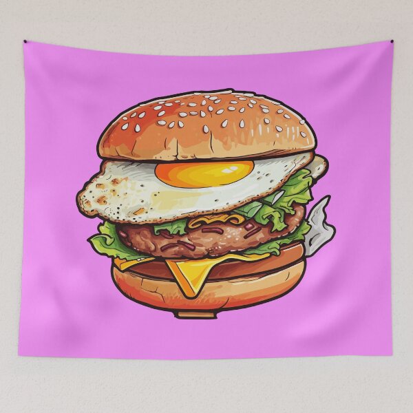 Item preview, The Juicy Tower: A Burger Worth Licking Your Fingers For designed and sold by Sleeygoy.