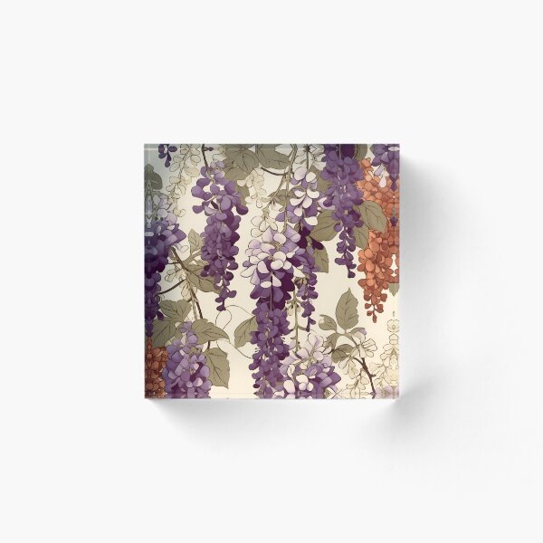 Item preview, Patrón de flores de glicina vintage designed and sold by TPhanDesign.