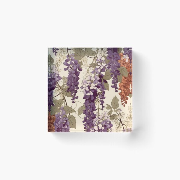 Item preview, Vintage Wisteria Flowers Pattern designed and sold by TPhanDesign.