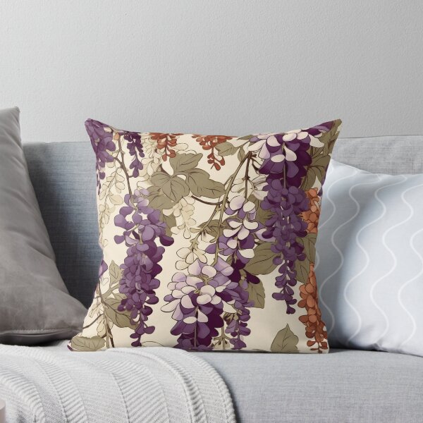 Item preview, Vintage Wisteria Flowers Pattern designed and sold by TPhanDesign.