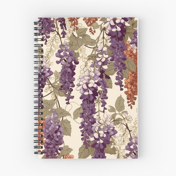 Item preview, Vintage Wisteria Flowers Pattern designed and sold by TPhanDesign.
