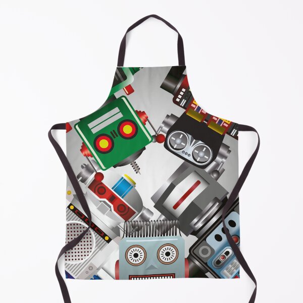 Item preview, High Definition Five Retro Robots beautifully created drawings 60s 70s 80s memorabilia designed and sold by Billers Art.