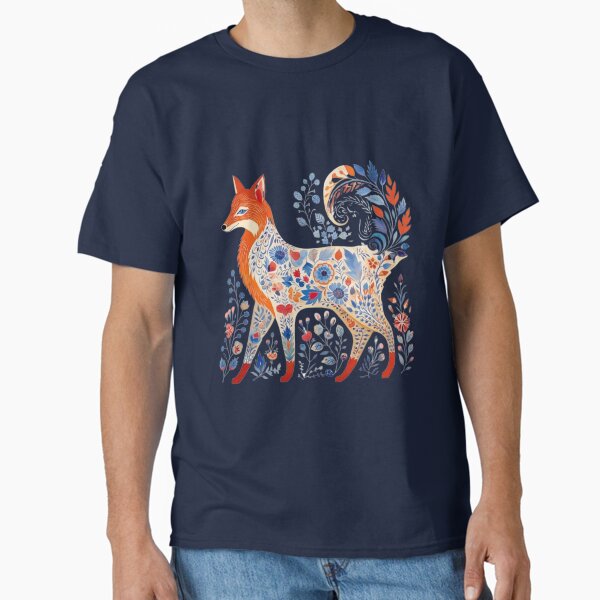 Item preview, Fox - Scandinavian Folk Art Style designed and sold by StudioRedKoala.