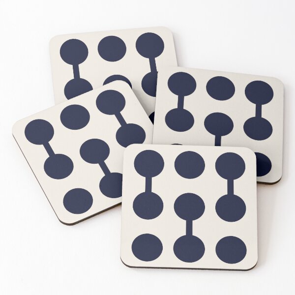 Item preview, Bauhaus inspired Exhibition Print, Bauhaus Wall Art connections dark blue, Bauhaus Exhibition print, Bauhaus gift designed and sold by re-make-.