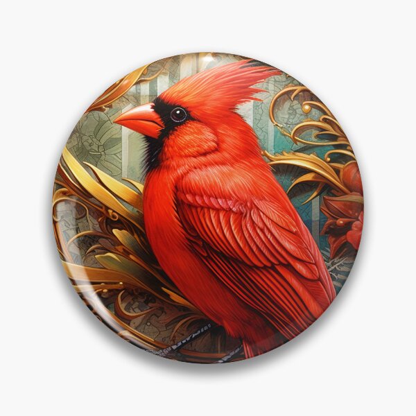 Artikelvorschau, Vintager roter Vogel entworfen und verkauft von Art by Lilia.
