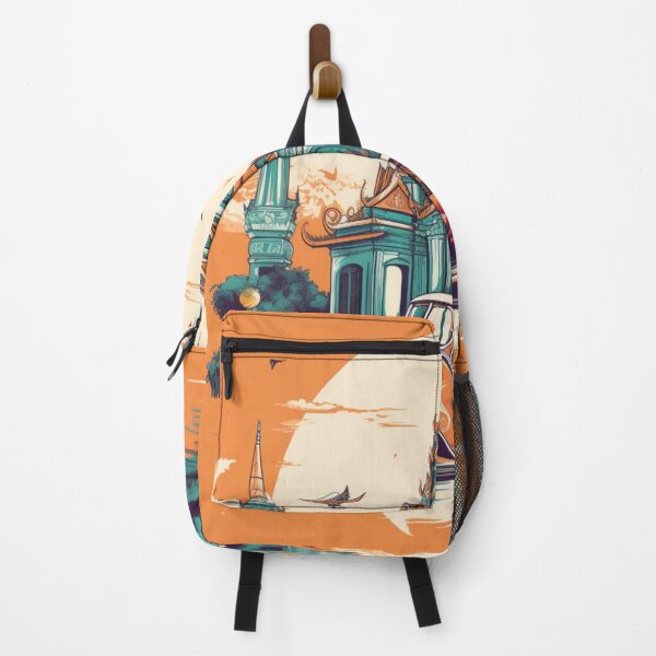 Item preview, "Tuk Tuk Tales: A Vibrant Journey Through a Thai Temple" designed and sold by Lunashop3624.