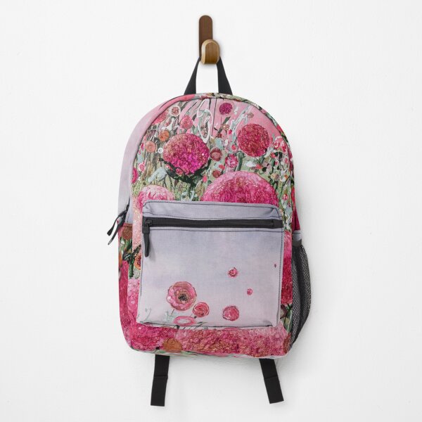 Item preview, Abstract Pink & Champagne Floral Meadow Print - 'Pretty in Pink' designed and sold by JoEllenArt.